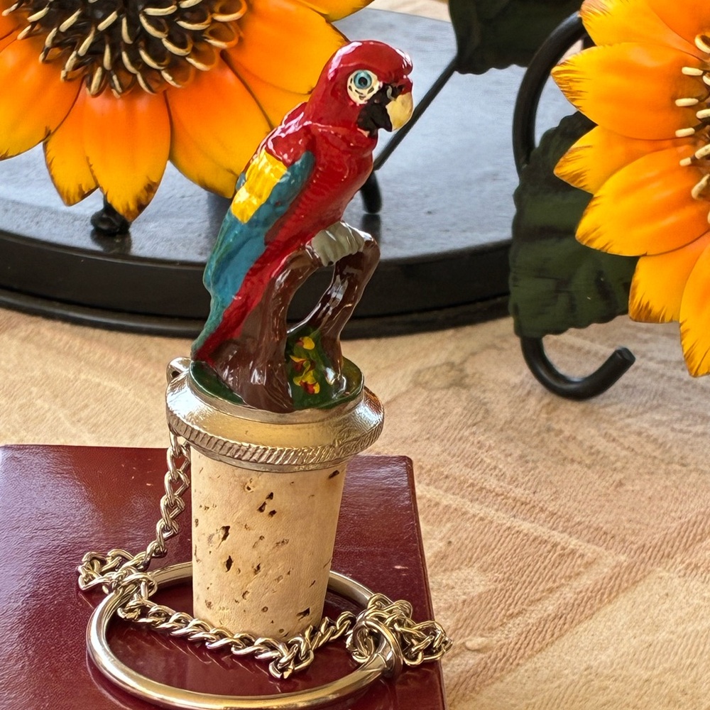 Vintage Pewter Parrot Wine Stopper - Picture 8 of 8